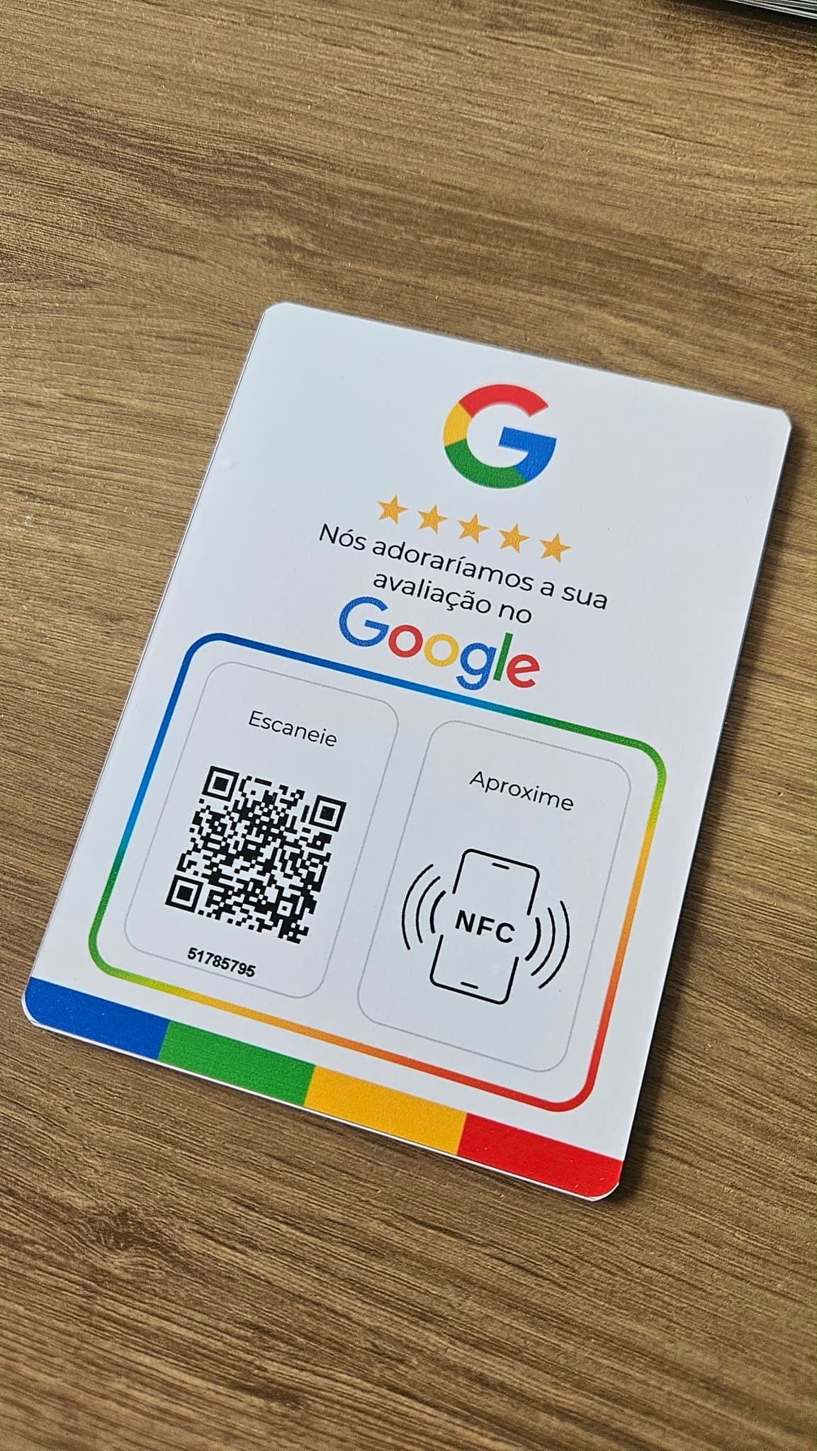 Plaquinha Google modelo Branco
