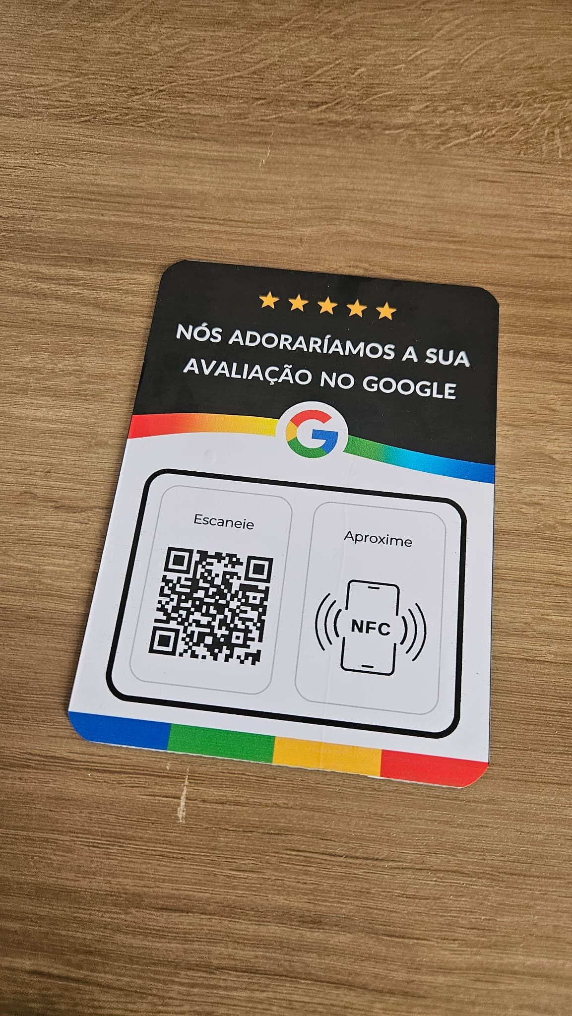 Plaquinha Google modelo Preto